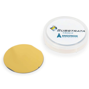 Gold Coated Ø2 in Silicon Wafer | 500 Å Au | 1/pkg