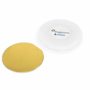 Gold Coated Ø4 in Silicon Wafer | 500 Å Au | 1/pkg