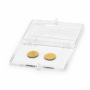 Gold Coated Glass Coverslips, Ø15 mm Round | 500 Å Au | 2/pkg