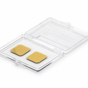 Gold Coated Glass Coverslips, 22 mm x 22 mm Square | 500 Å Au | 2/pkg