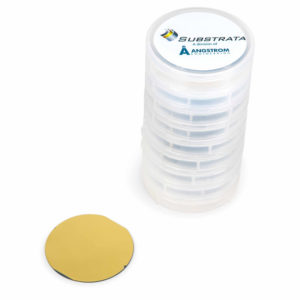 Gold Coated Ø2 in Silicon Wafers | 5000 Å Au | 9/pkg