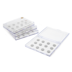 Silver Coated Glass Coverslips, Ø15 mm Round | 100 Å Ag | 40/pkg