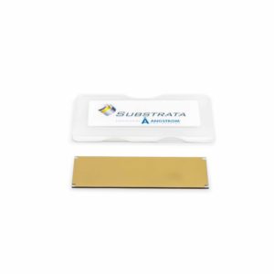 Gold Coated Microscope Slide, 25 mm x 75 mm x 1  mm | 1000 Å Au | 1/pkg