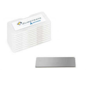 Iridium Coated Microscope Slides, 25 mm x 75 mm x 1 mm | 1000 Å Ir | 10/pkg