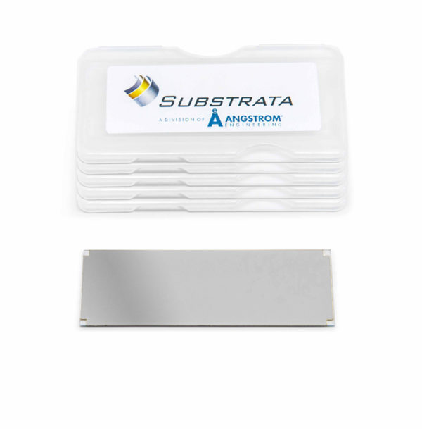 Platinum Coated Microscope Slides, 25 mm x 75 mm x 1 mm | 1000 Å Pt | 5/pkg