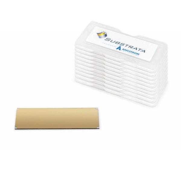 Titanium Nitride Coated Microscope Slides, 25 mm x 75 mm x 1 mm | 500 Å TiN | 10/pkg