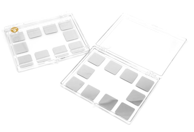 Platinum Coated Glass Coverslips, 22 mm x 22 mm Square | 1000 Å Pt | 20/pkg