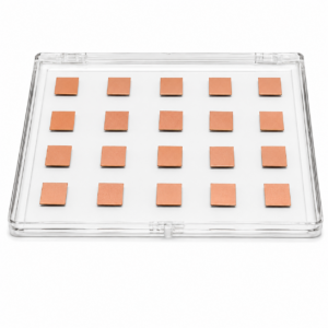 Copper Coated Silicon Chips, 10 mm x 10mm | 1000 Å Cu | 20/pkg