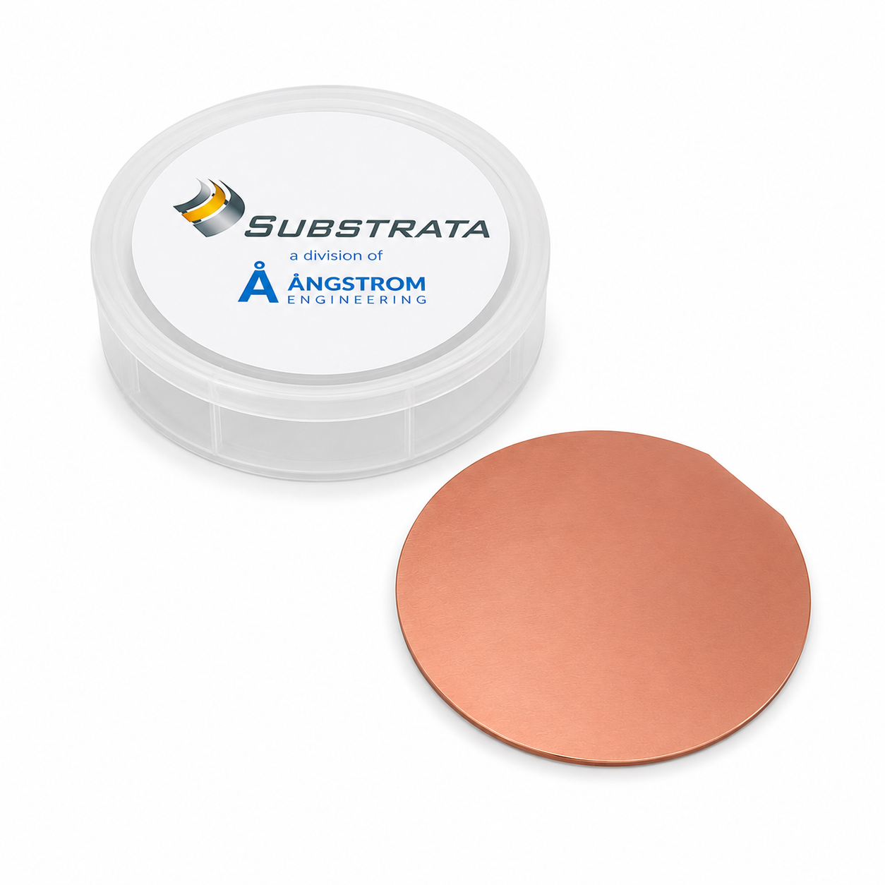 Copper Coated Ø4 in Silicon Wafer | 1000 Å Cu | 3/pkg